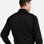 Long Sleeve Solid Black Formal Shirt